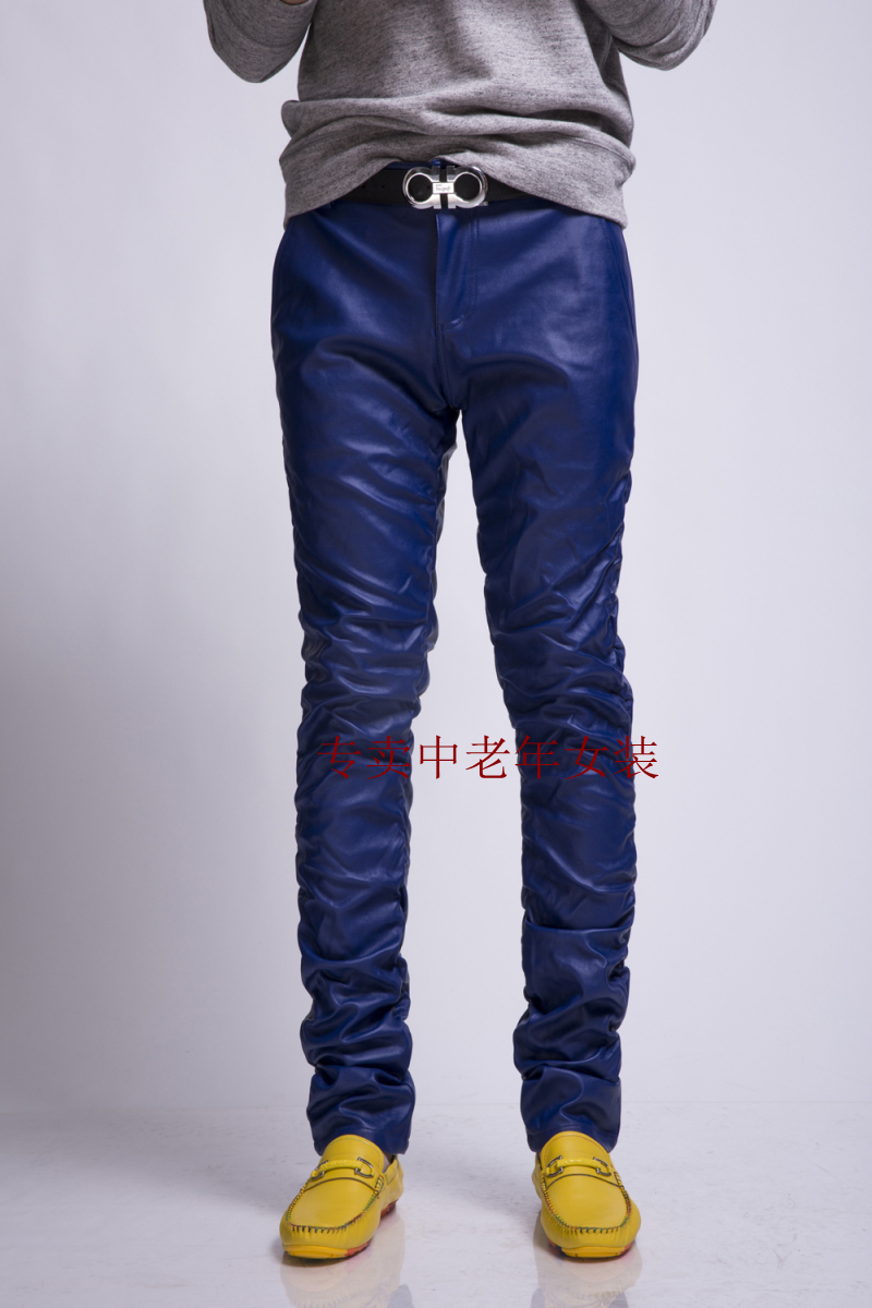 Pantalon cuir homme serré PU pour automne - Ref 1485306 Image 9