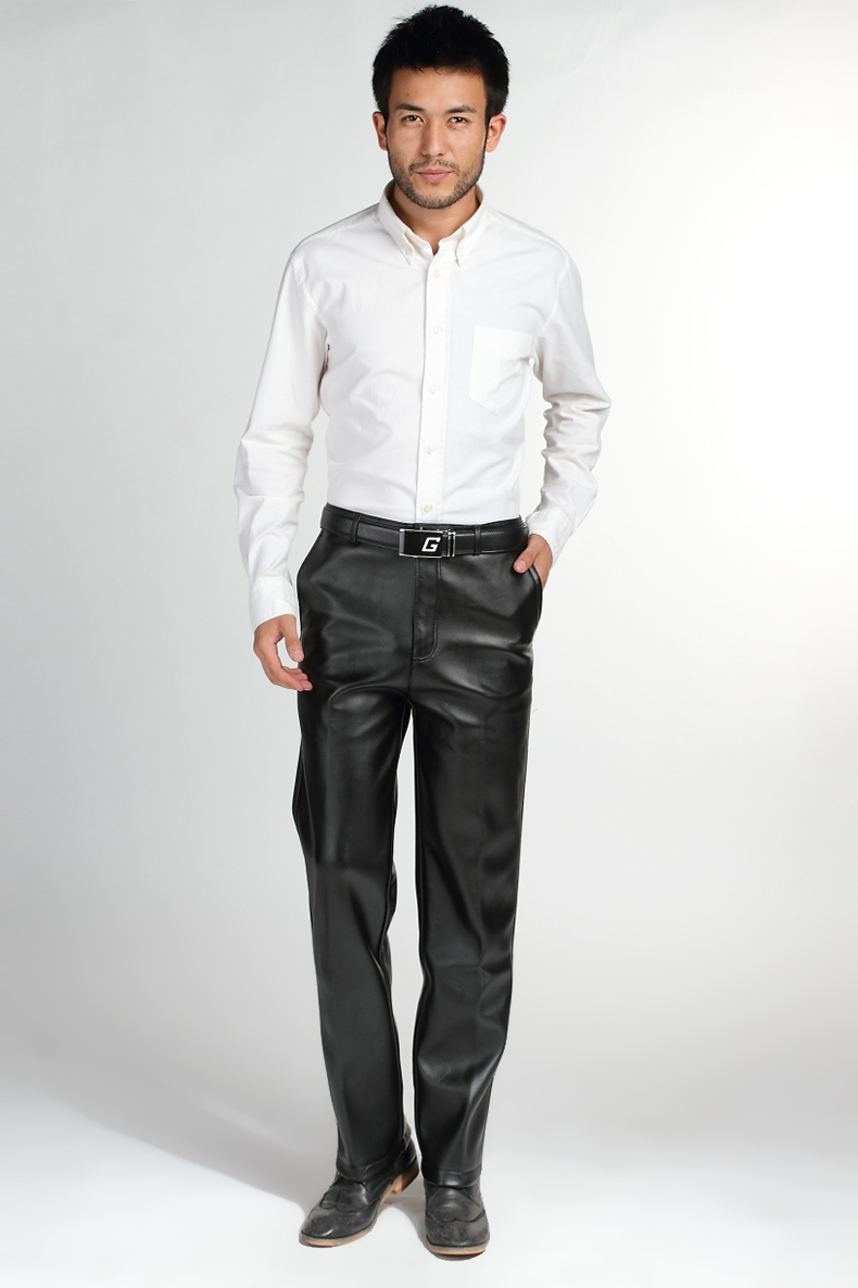 Pantalon cuir homme droit pour hiver - Ref 1486764 Image 6
