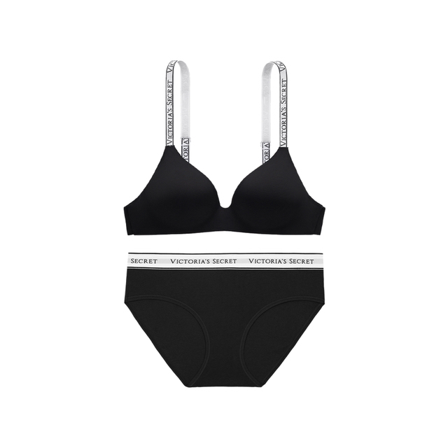 Victoria's Secret Thin Lingerie Set for Women with Small Busts, Push-Up Bra and Panties, Paired with a T-Shirt Victoria's Secret Thin Lingerie Set for Women with Small Busts, Push-Up Bra and Panties, Paired with a T-Shirt