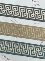 Buvini curtain accessories sofa pillow cotton silk standing edge embroidery Chinese modern simple light luxury curtain hemming