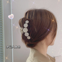 Hairclip Net red 2021 new hair card back head hairclip Korean ins hair headdress top clip temperament