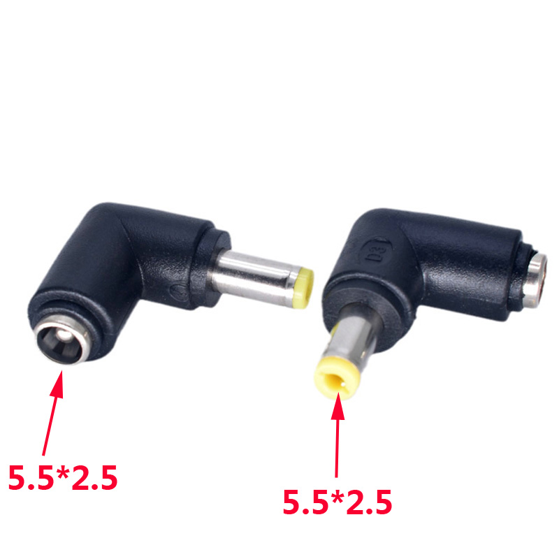 Direct angle 90 degree DC5 5*2 5mm Master transfer 5*2 5mm Public Notebook Power Connector Connector Bend