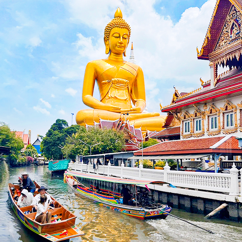 漫步曼谷：大皇宫、水上市场与郑王庙的一日奇幻之旅