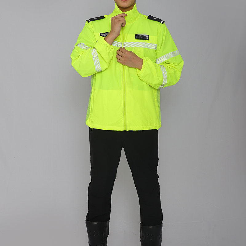 New reflective sunscreen clothing Breathable ultra-thin sunscreen clothing Traffic new Cavalry road government high-speed fluorescent yellow duty clothing