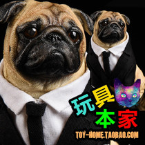 JXK 1 6 Jxk018 Men in Black Black Super Police MIB Pug Starling 1 6 Animal model