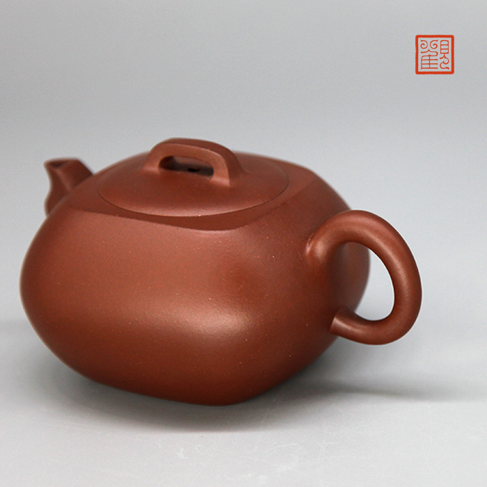 Restoring museum fangyuan it yixing purple jade gold sand heaven and earth ore old iron pot of purple clay by hand