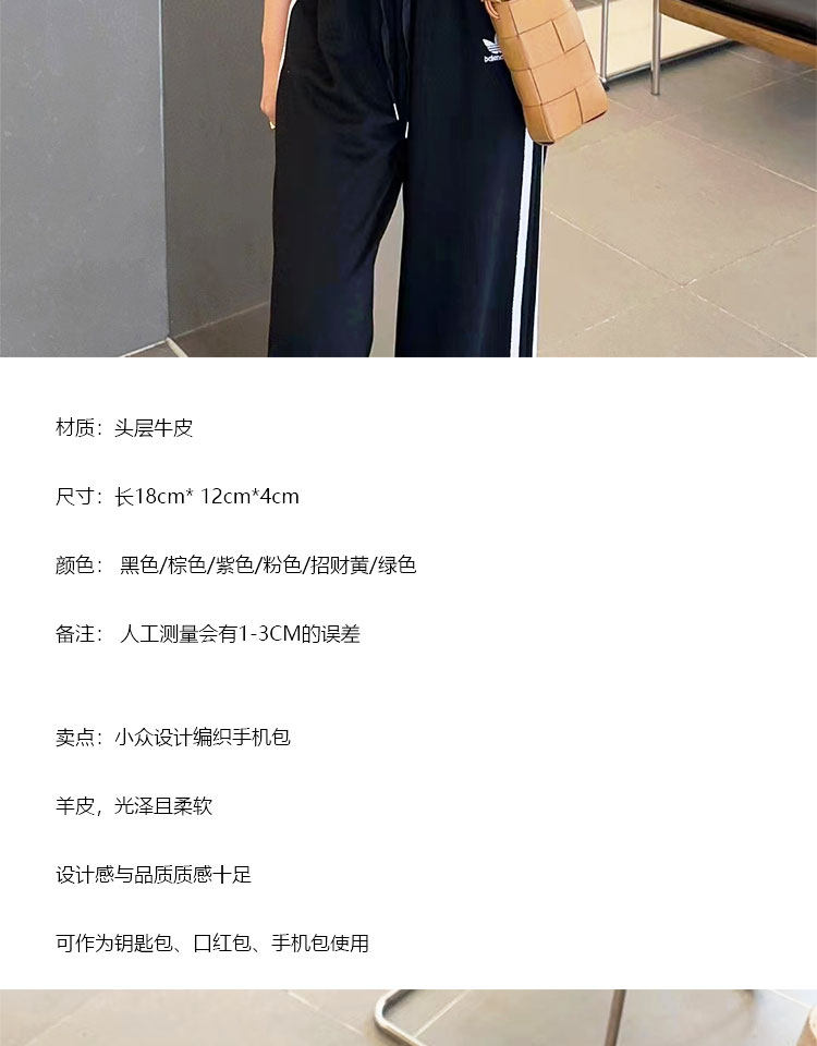 сумка 2023新款小众设计真皮手机包时尚百搭竖款单肩斜跨包大容量设计 OTHER