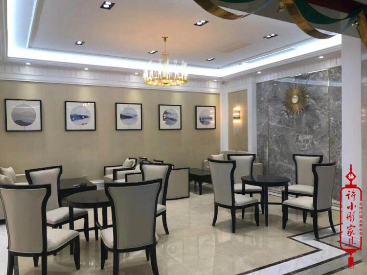 Trung tâm bán hàng bất động sản đàm phán bàn sofa kết hợp khách sạn mới Trung Quốc tiếp tân nhóm sofa hiện đại ánh sáng sang trọng nội thất - Giải trí / Bar / KTV ghế xoay quầy bar
