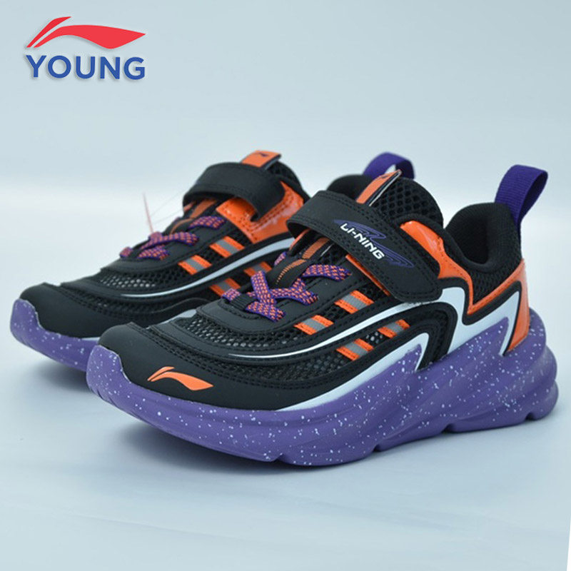 Li Ning Tong Shoes Male And Female Child 2021 Summer Chinese CUHK Tong Juvenile Single Net Noodles Breathable Lightweight Non-slip Casual Shoes
