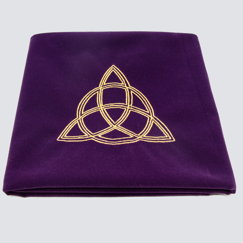 Tarot tablecloth Sun pentagram star Three goddesses Velvet thickened flannel tablecloth accessories 600*600
