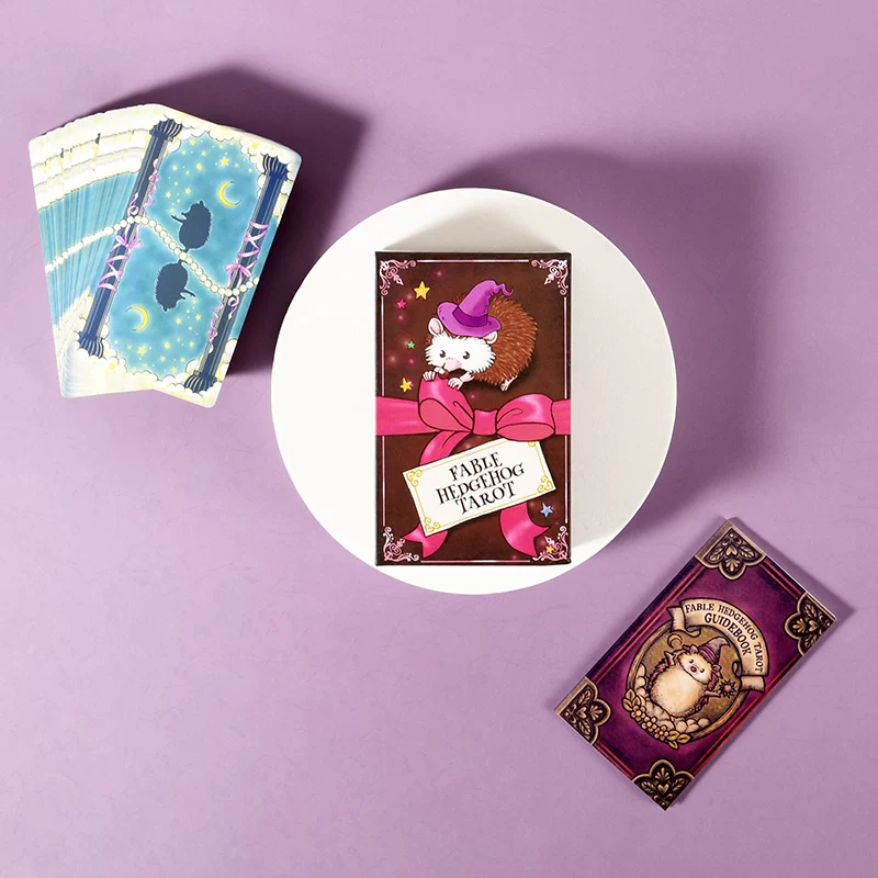 Import Fable Hedgehog Tarot Hedgehog Caro Card English Witl Vittit Taluo Rota