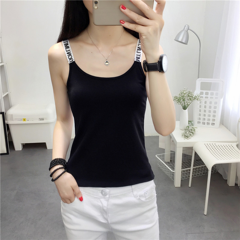 Dây đeo nữ mùa hè 2018 mới Hồng Kông hương vị retro chic vest nữ mát mặc không tay máy cẩn thận nhỏ tươi áo sơ mi shop thời trang nữ