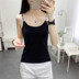 Dây đeo nữ mùa hè 2018 mới Hồng Kông hương vị retro chic vest nữ mát mặc không tay máy cẩn thận nhỏ tươi áo sơ mi shop thời trang nữ Áo ba lỗ