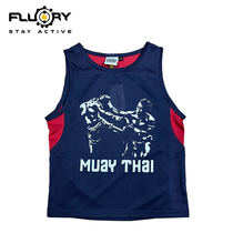 FLUORY Fitness Boxing Vest Beats Thai Boxing Clothes Fitness Blouse integrated Gfight training to suit children T-shirts