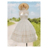 *Букет мечты*Мечтает элегантная точка пряжа JSK Bow Lolita Solid Color Dress Lolita