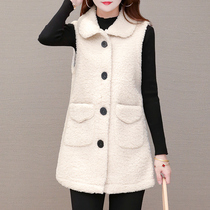 Lamb hair vest coat ladies 2020 autumn and winter New Fashion thin Korean loose mink velvet coat horse clip
