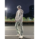 Cleanfit желтые грязные джинсы мальчики носят высокий смысл, ощущают брюки высокие тонкие слабые подушки брюки