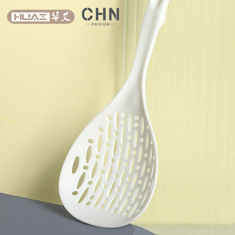 Huaai High Temperature Resistant increase Number of mixed faces Leaking Spoon Kitchen Household Drain Leaking Nets Water Dumplings Nets Plastic Noodle Spoon