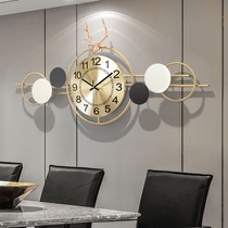 Light luxury deer head clock Nordic home living room fashion creative clock Wall simple personality modern silent wall clock