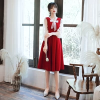 XT075-JIU красной средней длины-Сатин