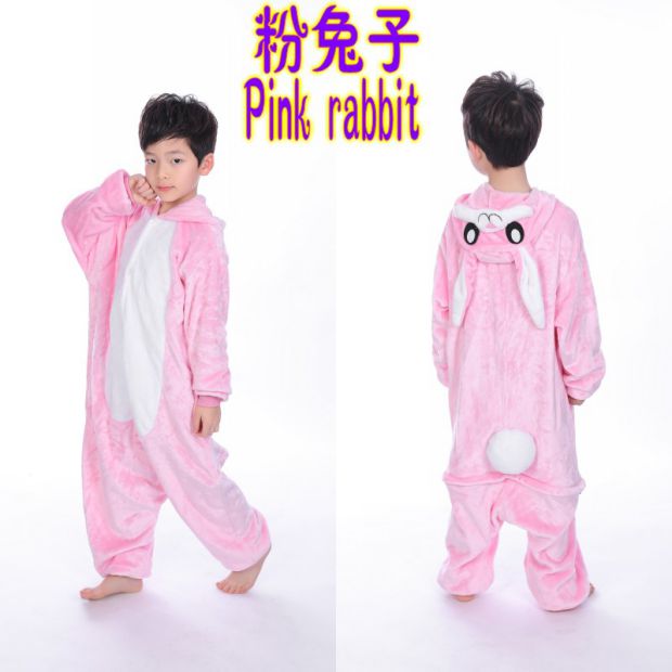 Mô hình mùa thu và mùa đông Panda khủng long bột lợn Xiêm đồ ngủ bé trai và bé gái áo liền quần ôm sát bé gái