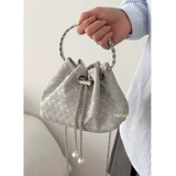 Небольшая сумка, сумка через плечо, летняя серебряная портативная сумка на одно плечо, изысканный стиль