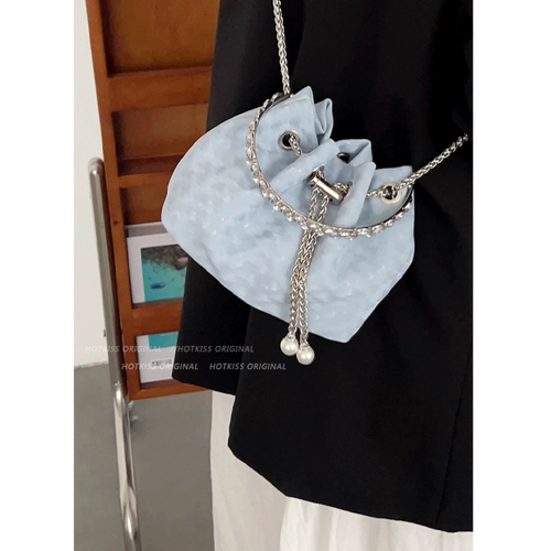 Небольшая сумка, сумка через плечо, летняя серебряная портативная сумка на одно плечо, изысканный стиль