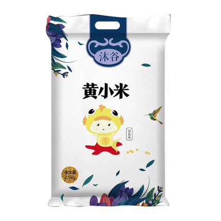 æ²è°· ä¸åé»å°ç±³2.5kgï¼5æ¤ï¼æç²®åå®¶å°é»ç±³ç²¥æé³