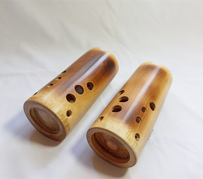 Qingya bamboo beginner professional customized model left and right up ten holes eight holes pure handmade pocket musical instrument pottery