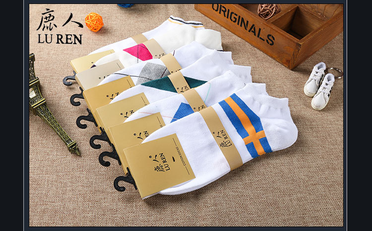 Deer vớ cotton 7008 Vớ nam cổ điển kéo vớ vô hình thấp giúp Hàn Quốc thắt lưng ngắn vớ thủy triều 0 phần mỏng 0 vớ nike cổ cao