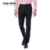 Vskonne Wisconsin kinh doanh quần tây nam kẻ sọc đen quần dài phù hợp với quần - Suit phù hợp Suit phù hợp