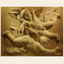 Sandstone Reliefs Custom Villa Exterior Wall Decoration Sandstone Sculpture Flowers Hotel Nightfield KTV Eurostyle Characters Angel Wall