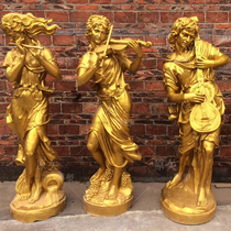 European sandstone figure sculpture outdoor large-scale copper grade copper artifacts furnished garden decoration