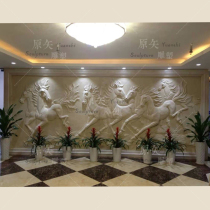 Sandstone Reliefs Custom GRP Imitation Bronze Sculpture Villa Courtyard Exterior Wall Decoration Office Image Wall 8 Jun Tutu