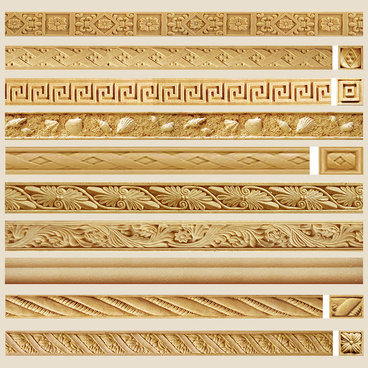 Outdoor sandstone relief custom sandstone background villa outdoor decoration line European carved door and window cover frame