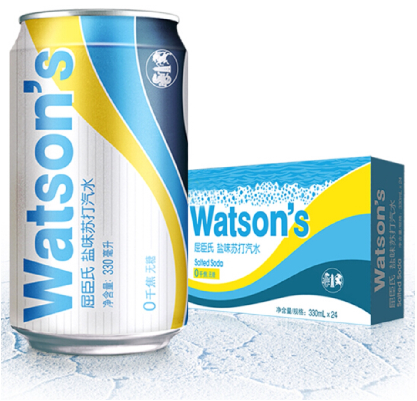 Cuchen's Salt Taste Su Soda 330ml * 24 jar whole box with soda and soda drink 