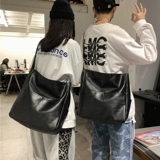 Универсальный ремешок для сумки, вместительная и большая сумка на одно плечо, полиуретановая сумка через плечо, в корейском стиле, простой и элегантный дизайн