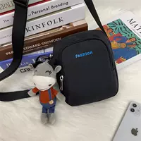 Синий [маленький размер] + подвеска в виде коровы в детской сумке