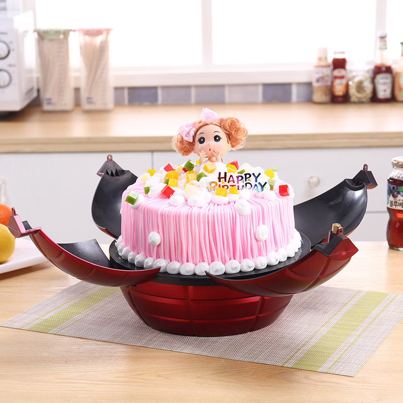 Shake Up Cake Baking Mold Black Model Fracking Model Container Birthday Cake Creative Cake Round Model-Taobao