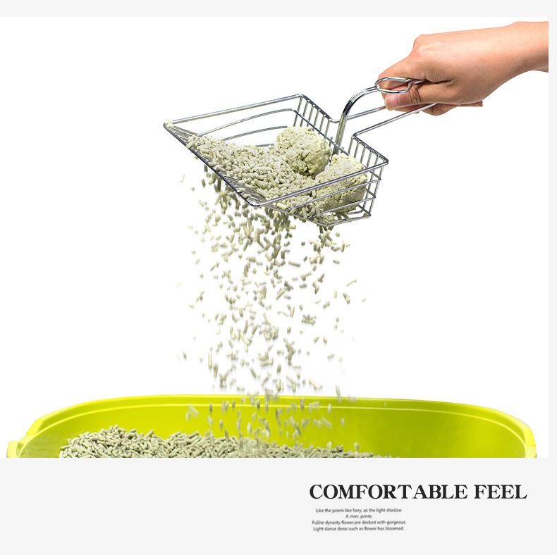 Cát xẻng xẻng kim loại mèo lớn xẻng đậu phụ xẻng cát xẻng xẻng mèo xẻng xẻng bentonite mèo xẻng xúc mèo - Cat / Dog Beauty & Cleaning Supplies 	mua lược chải lông mèo