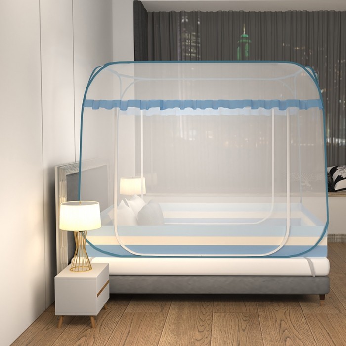 Bed nets Home 2021 new free installation Bedrooms Mongolia Pack 1 5 m Anti-fall Children can fold Advanced Encryption