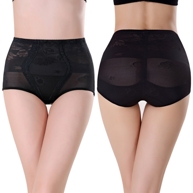 Four Seasons Medium Low Waist Postpartum Butt Lifting Tummy Control Pants Shaping Body Corset Sexy Panties Shrinking the Belly and Exposing the Navel for Women