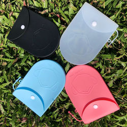 Silicone mask storage bag, portable mouth and nose mask temporary storage clip, storage box, children's student portable mask bag