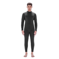 Catman Silk German Velvet Half-Tall Collar Thermal Underwear Heated Thickened Velvet Suit Mens and Womens Autumn Clothes and Autumn Pants Winter