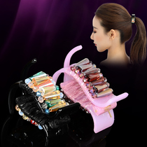 Pony tail clip Clipper hair clip Crystal hairclip large grab clip Korean floral headdress jewelry adult hair accessories
