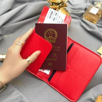 Hộ chiếu túi da đa chức năng vé hộ chiếu ở nước ngoài du lịch tài liệu túi lưu trữ túi tài liệu gói bảo vệ nữ ví đựng giấy tờ cho nữ