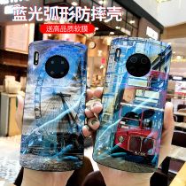 The Ferris wheel applies to Huawei mate30pro mobile phone shell Blu-ray mate30 anti-fall protective sleeve 5G arched full-wrapped edge red bus Huawei mt30 tide male and female promo silicone gel