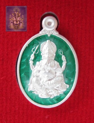 Thai Buddhas: Wabo Broad Buddha Temple Buddha calendar 2556 Elephant head Gods small moles pure silver Color enamel