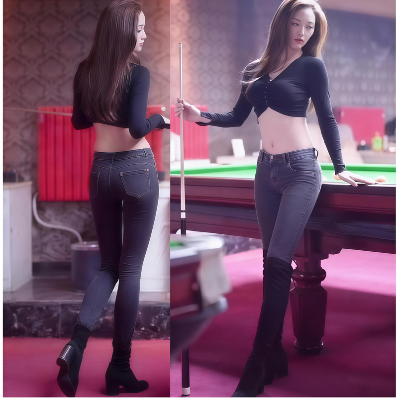Summer Thin Tight-Fitting Butt-Lifting Jeans for Women, Peach Butt, Gray Butt-Lifting, Sexy Elastic Pencil Pants for Fitness Summer Thin Tight-Fitting Butt-Lifting Jeans for Women, Peach Butt, Gray Butt-Lifting, Sexy Elastic Pencil Pants for Fitness