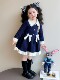 Girls' Preppy Style Judy Rabbit Police Officer Princess Dress Kidsren's Spring and Summer Sweet Baby Girl Rabbit A-Line Skirt